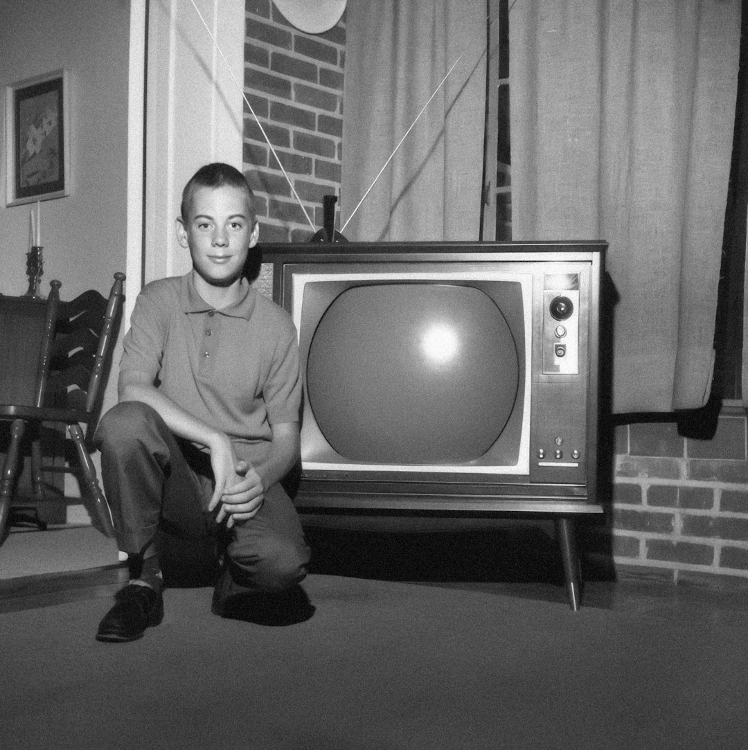 Finnish woman working as a television broadcast technician